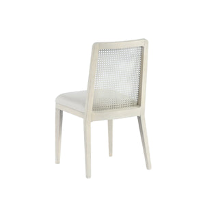 Cane Dining Chair - Beige/White