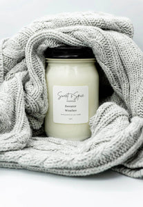 Sweater Weather Soy Wax Candle: 8oz