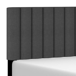 Jude Upholstered Bed -Charcoal