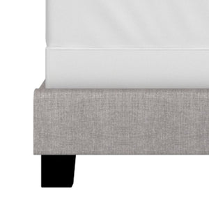 Jude Upholstered Bed -Light Grey