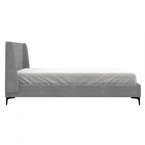Harmon Upholstered Bed, Grey