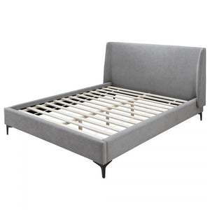 Harmon Upholstered Bed, Grey