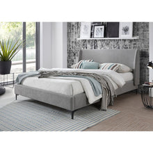 Load image into Gallery viewer, Harmon Upholstered Bed, Grey
