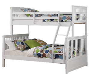 Marcy Twin Over Full Bunk Bed - White.