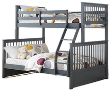 Load image into Gallery viewer, Marcy Twin Over Full Bunk Bed -Grey.
