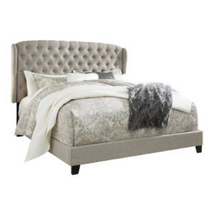 Jerary Grey Upholstered Bed