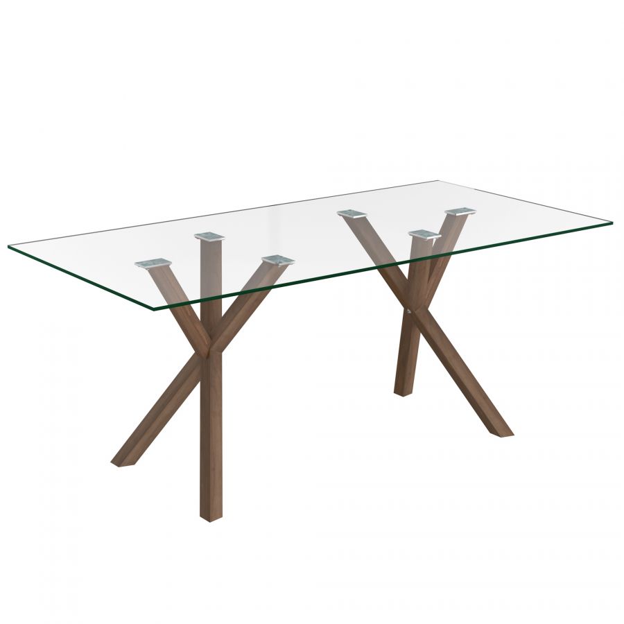 Stark Dining Table with Walnut Base