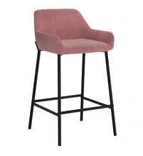 Load image into Gallery viewer, Bentley Dusty Rose Counter Height Stool.

