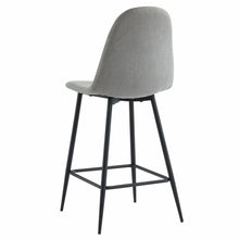 Load image into Gallery viewer, Oscar 26&quot; Counter Height Stool, Grey/Black Legs
