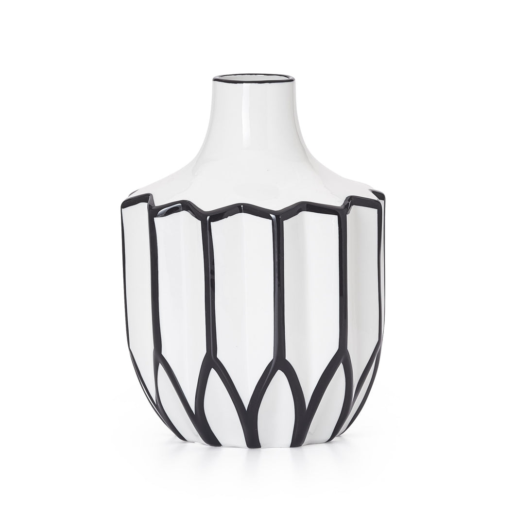 Abstract Linear Outline Vase.