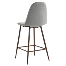 Load image into Gallery viewer, Oscar 26&quot; Counter Height Stool, Grey/Walnut Legs
