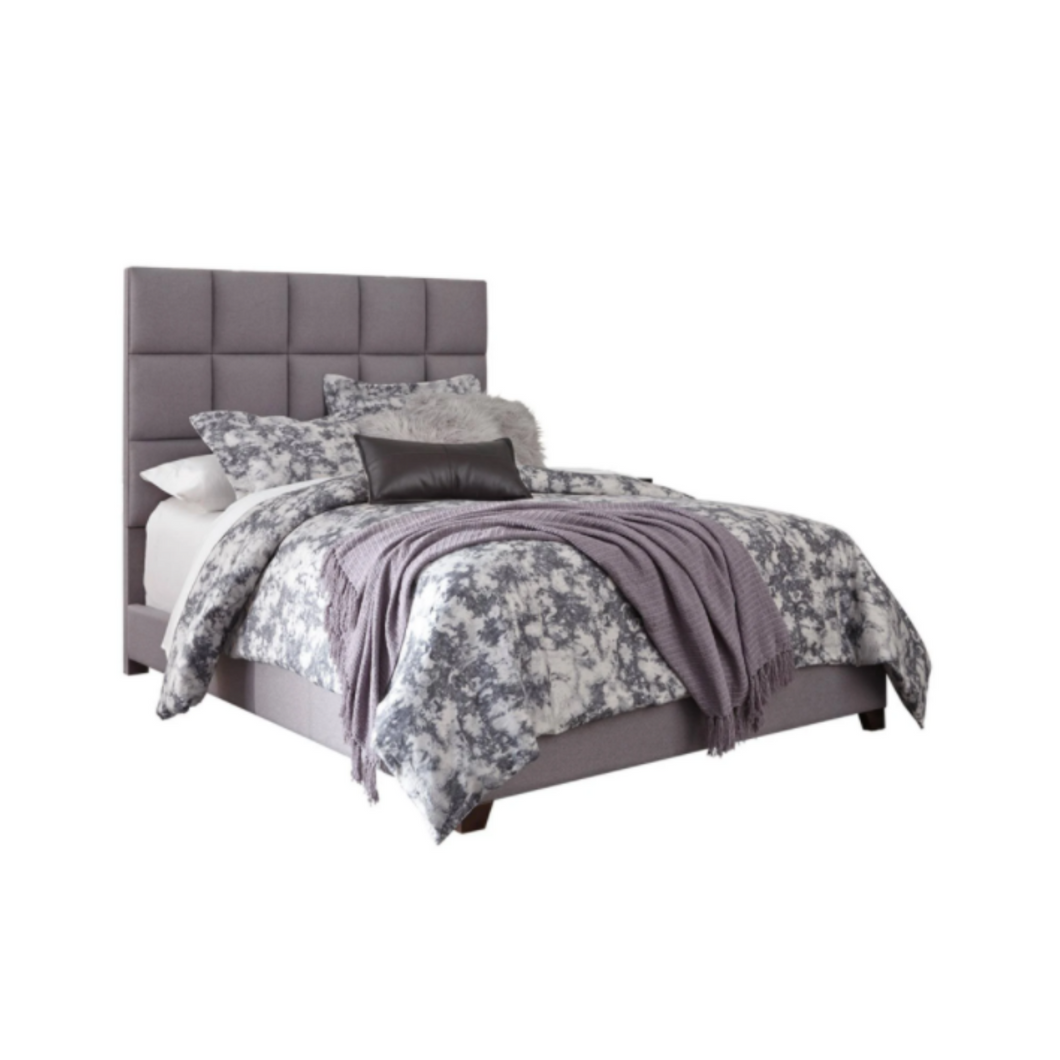 Denise Grey Upholstered Bed
