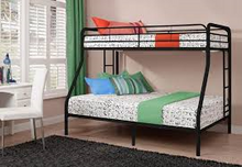 Load image into Gallery viewer, Single over Full Bunk Bed -Black.
