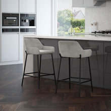 Load image into Gallery viewer, Bentley Grey Counter Height Stool.
