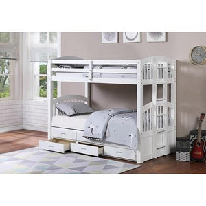 Daisy Twin/Twin + Trundle Bunk Bed With Storage