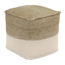 Load image into Gallery viewer, Sweed Valley Square Pouf -White
