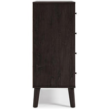 Load image into Gallery viewer, Hailey 4 Drawer Chest Black/Brown
