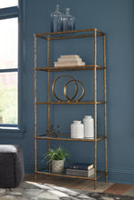Load image into Gallery viewer, Ryandale Bookcase -Antique Brass Finish
