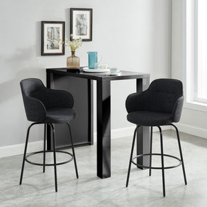 Odessa Counter Height Stool, Charcoal