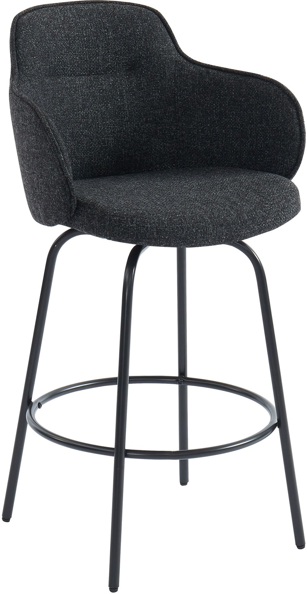 Odessa Counter Height Stool, Charcoal