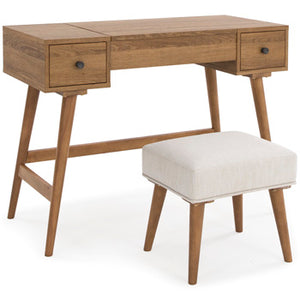 Thea Vanity With Stool -Natural