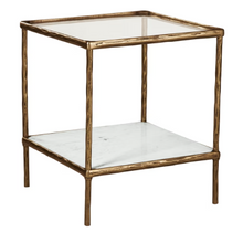 Load image into Gallery viewer, Ryandale Accent Table -Antique Brass Finish
