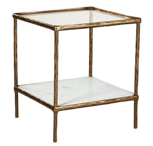 Ryandale Accent Table -Antique Brass Finish