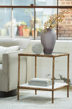Load image into Gallery viewer, Ryandale Accent Table -Antique Brass Finish
