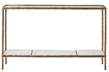 Load image into Gallery viewer, Ryandale Console Table -Antique Brass Finish
