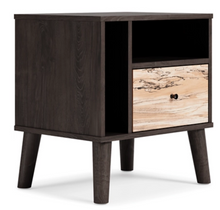 Load image into Gallery viewer, Hailey Nightstand Black/Brown
