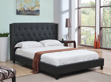 Load image into Gallery viewer, Ingrid Upholstered Bed, Charcoal
