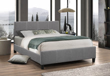 Load image into Gallery viewer, Nora Upholstered Bed, Light Grey
