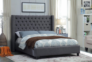Sierra Grey Upholstered Bed