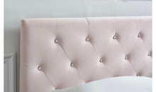 Load image into Gallery viewer, Jemma Blush Upholstered Bed.
