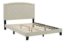 Load image into Gallery viewer, Adelle Upholstered Platform Bed -Cream **KING IN STOCK
