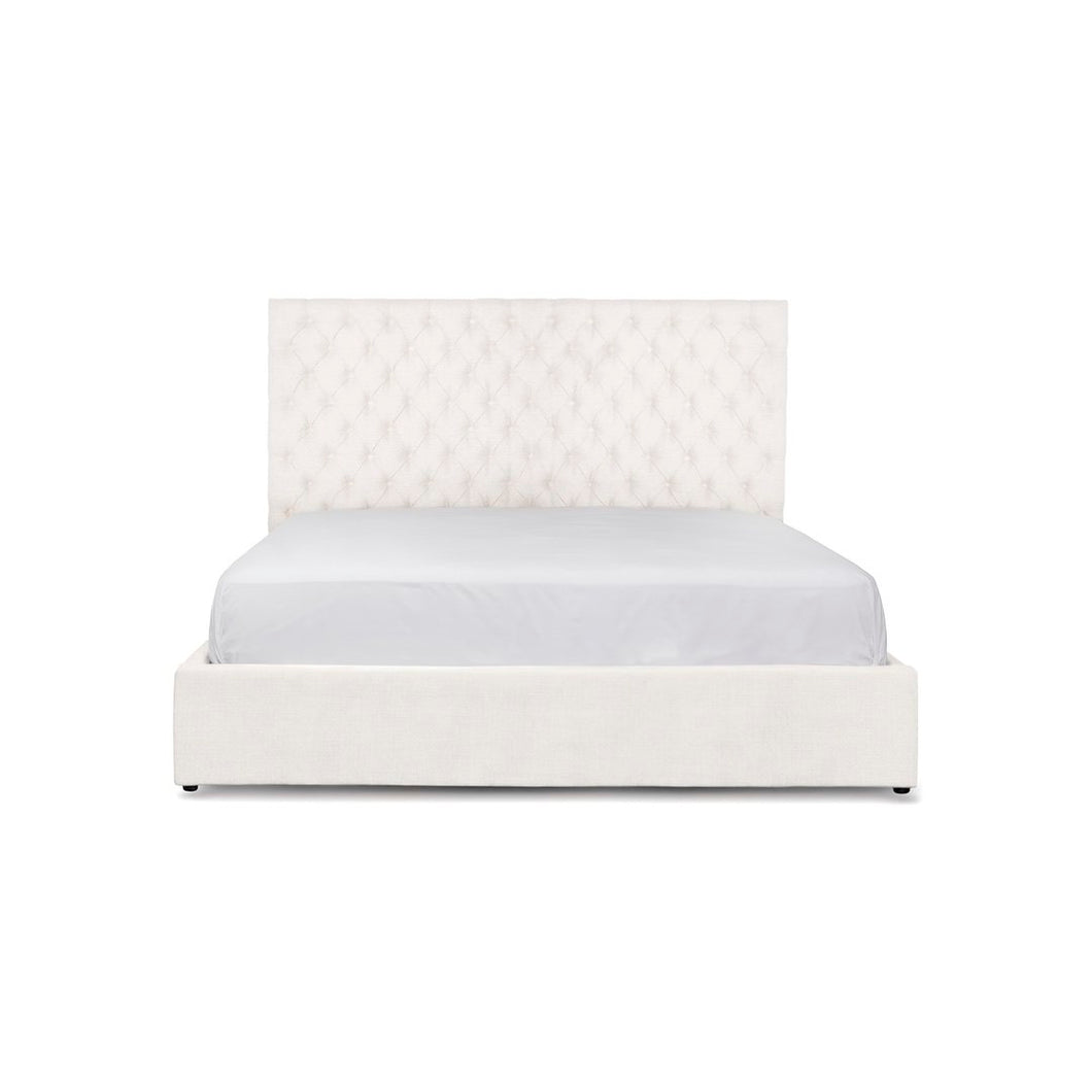 Jolie Upholstered Bed - Cream