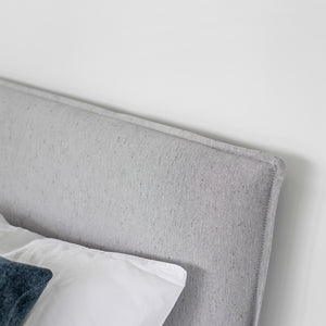 Julia Upholstered Bed - Cement