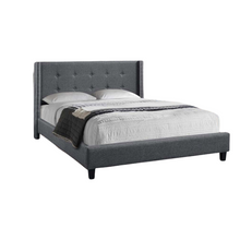 Load image into Gallery viewer, Maya Upholstered Bed, Charcoal
