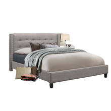 Load image into Gallery viewer, Maya Upholstered Bed, Grey
