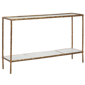 Ryandale Console Table -Antique Brass Finish