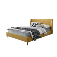 Load image into Gallery viewer, Harmon Upholstered Bed, Mustard
