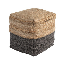 Load image into Gallery viewer, Sweed Valley Square Pouf -Black
